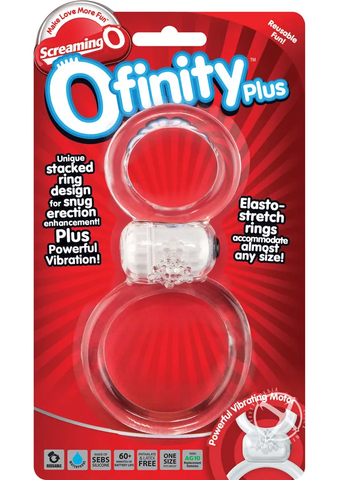 Screaming O Male Sex Toys Ofinity Plus Super Stretchy Vibrating Double Silicone Cock Ring Waterproof Screaming O Male Sex Toys Ofinity Plus Super Stretchy Vibrating Double Silicone Cock Ring Waterproof