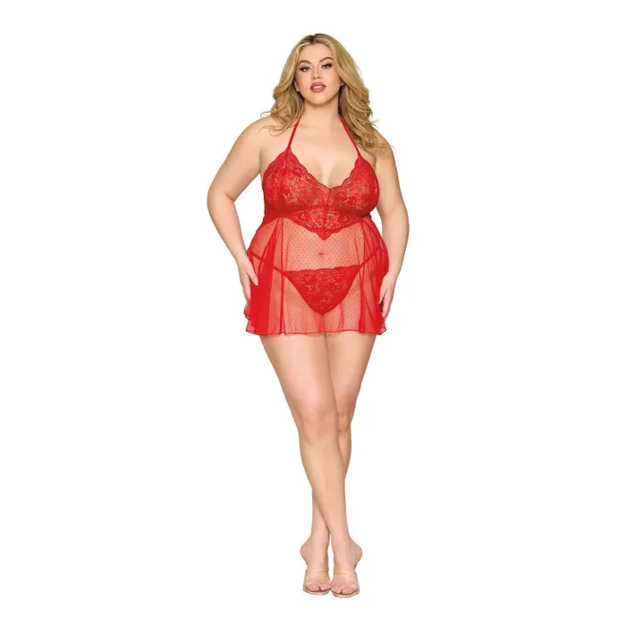 Dreamgirl Babydoll and GString Dmnd One Size Queen Red Vibrators Dreamgirl Babydoll and GString Dmnd One Size Queen Red Vibrators