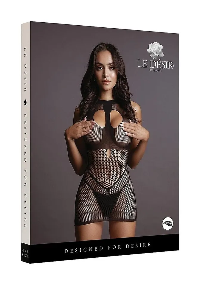 Le Desir Duo Net Open Cup Mini Dress Le Desir Female Sex Toys