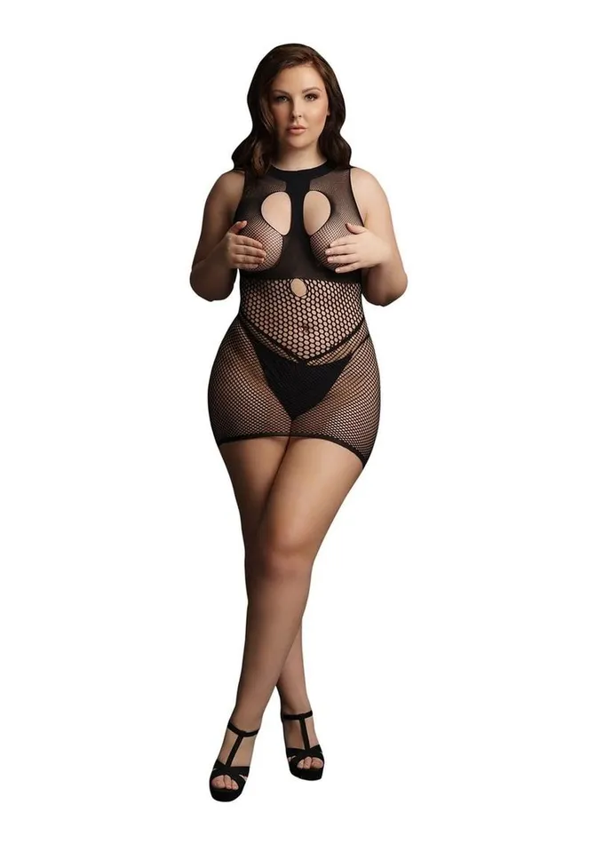 Le Desir Duo Net Open Cup Mini Dress Le Desir Female Sex Toys