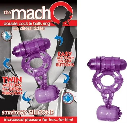 Nasstoys The Macho Double Cock and Balls Dildos