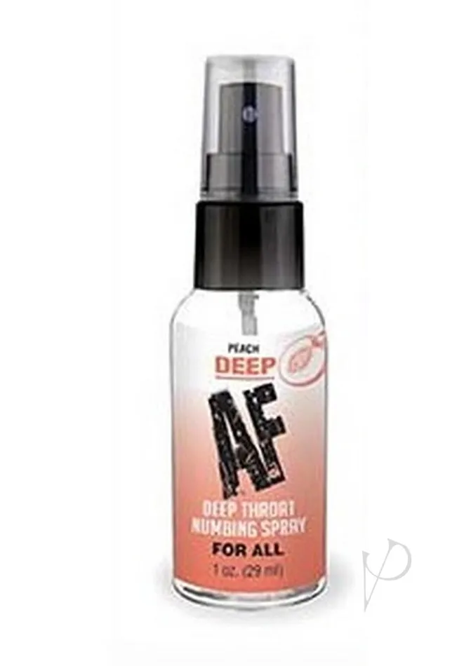 AF Male Sex Toys Deep Af Numbing Throat Spray Peach