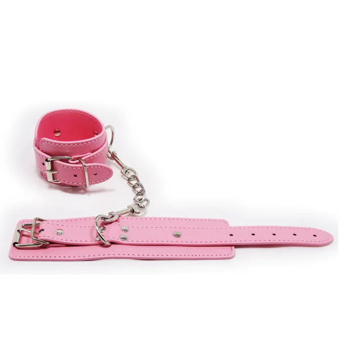 Fetish Pleasure Play Pink Wrist Restraints Castle Megastore Couples