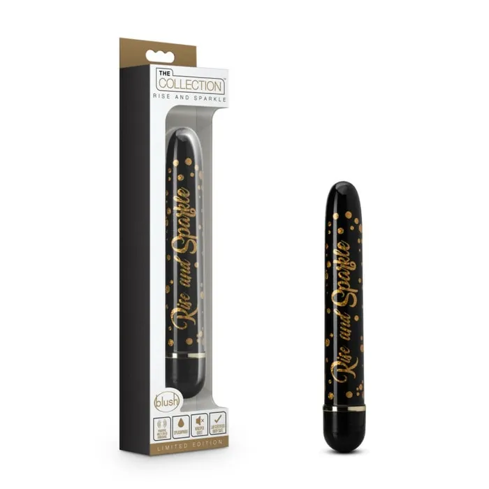 Blush Vibrators Blush The Collection Rise and Sparkle Bullet Vibe Black