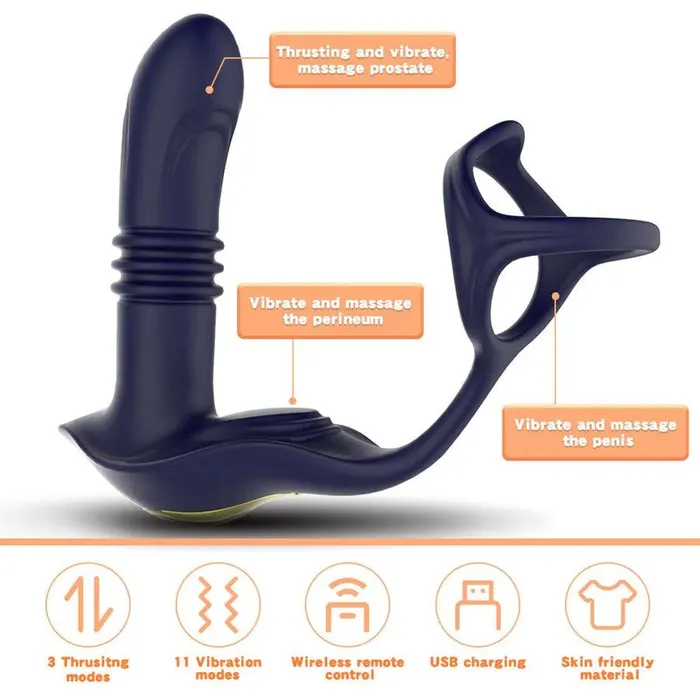 Female Sex Toys Xinghaoya Remote Control Thrusting Prostate Vibrator