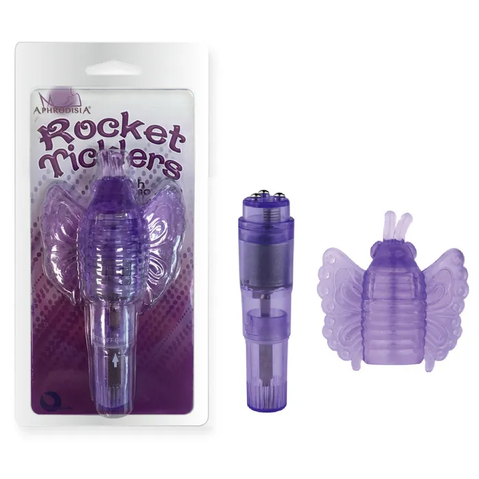 Rocket Ticklers Vibrator With Butterfly Sleeve Howells Co Ltd Female Sex Toys