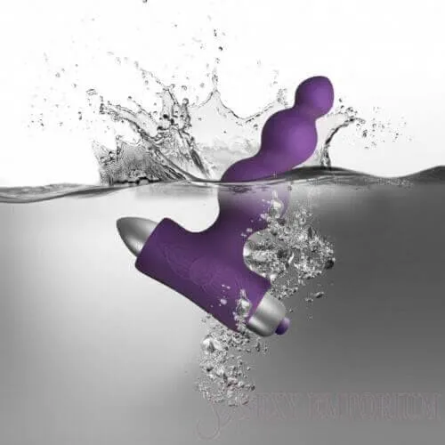 Anal Rocks Off RocksOff 7 Speed BUBBLES Butt Plug Purple