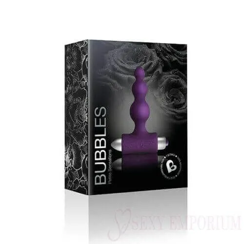 Anal Rocks Off RocksOff 7 Speed BUBBLES Butt Plug Purple