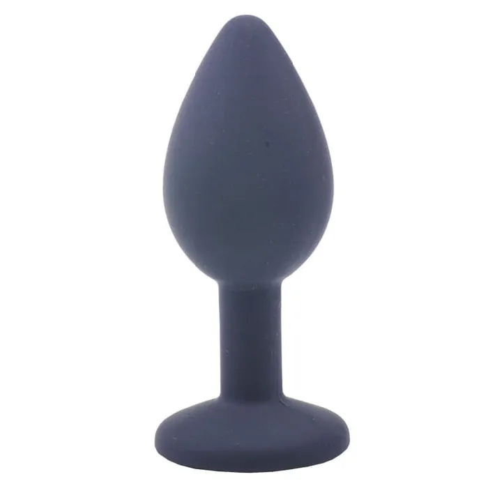 Anal Various Toy Brands Small Black Jewelled Silicone Butt Plug Anal Various Toy Brands Small Black Jewelled Silicone Butt Plug