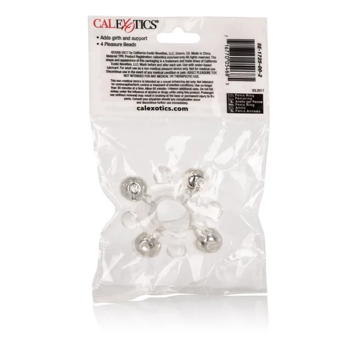CalExotics Basic Enhancer Ring With Bead Male Sex Toys CalExotics Basic Enhancer Ring With Bead Male Sex Toys