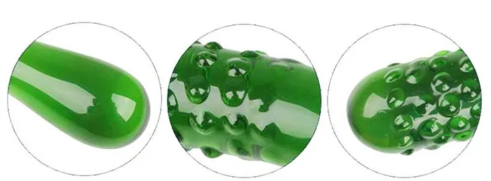 Cucumber Glass Dildo VeganToys Dildos