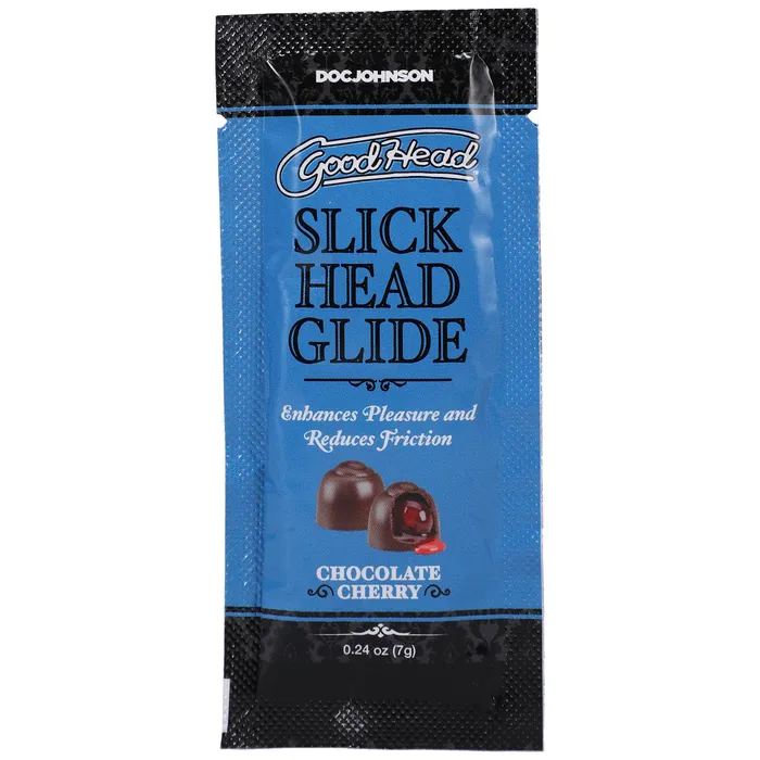 Doc Johnson Male Sex Toys Goodhead Slick Head Glide Chocolate Cherry 024 Oz