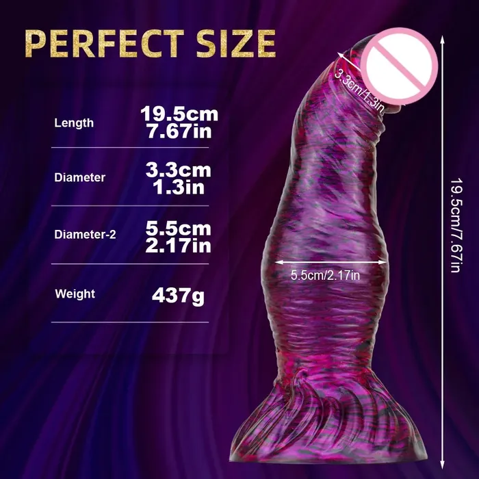 Domlust Anal Exotic Knot Anal Dildo Butt Plug Realistic Geoduck Silicone Dildos Sex Toy for Women
