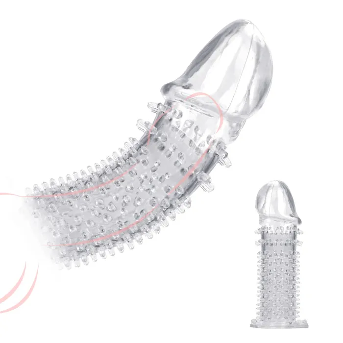 Male Sex Toys Cock Sleeve Penis Extender Huge Knotted Penis Sleeve Couple Sex Toys Domlust