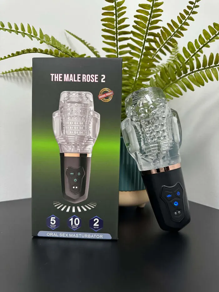 Male Sex Toys The Male Rose 2 Vibrating Stroker The Male Rose