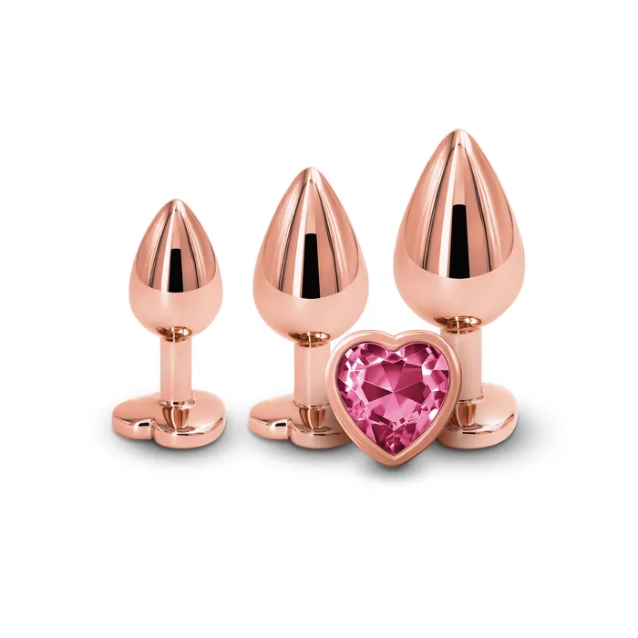 nsnovelties Anal Rear Assets Trainer Kit Rose Gold Pink Heart nsnovelties Anal Rear Assets Trainer Kit Rose Gold Pink Heart