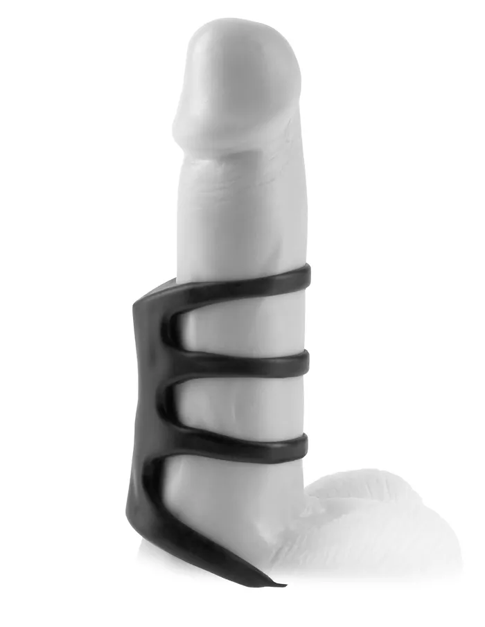 Pipedream Fantasy XTensions Vibrating Power Cage Black Male Sex Toys