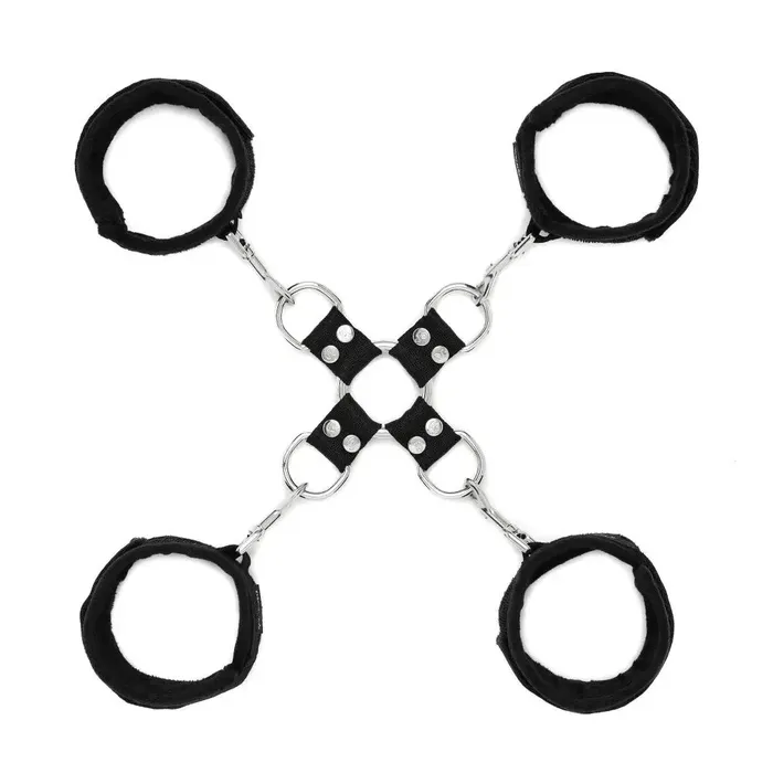 Sportsheets Anal Sportsheets 5Piece Adjustable Hog Tie Cuff Set Black