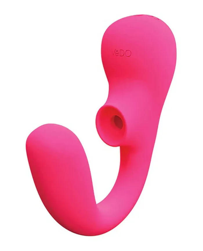 Suki Plus Rechargeable Dual Sonic Vibe Foxy Pink VeDO Vibrators Suki Plus Rechargeable Dual Sonic Vibe Foxy Pink VeDO Vibrators