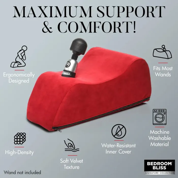 Wand Saddle HandsFree Sex Toy Pillow for Vibrator and Dildo Play XR Brands Vibrators