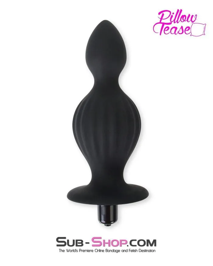 0315E Genie in a Bottle Vibrating Silicone Huge Butt Plug MEGA Deal Eiffel Anal
