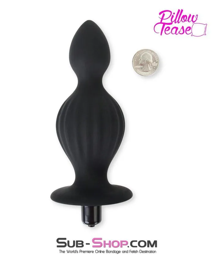 0315E Genie in a Bottle Vibrating Silicone Huge Butt Plug MEGA Deal Eiffel Anal