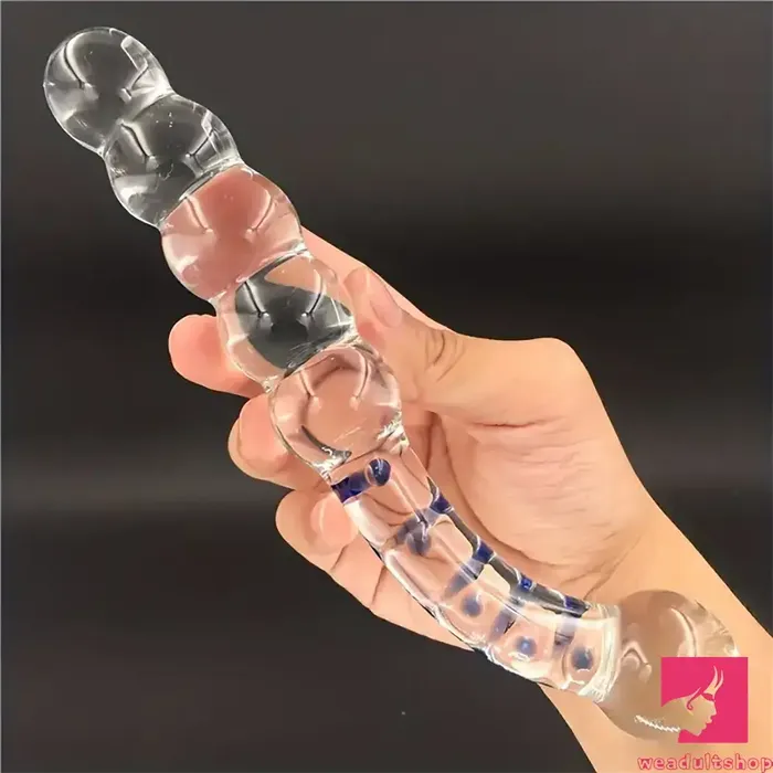 748in Clear Real Glass Crystal Dildo For GSpot Vaginal Sex Toy Weadultshop Dildos