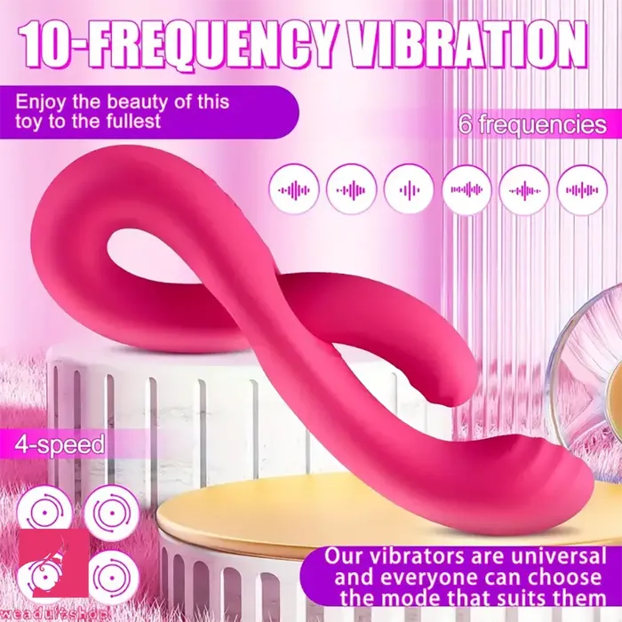 874in Dual Heads Vibrating Automatic Dildo For Clit Simultaneous Weadultshop Female Sex Toys
