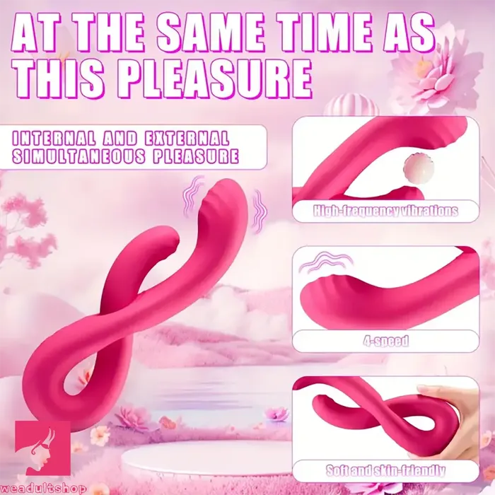 874in Dual Heads Vibrating Automatic Dildo For Clit Simultaneous Weadultshop Female Sex Toys