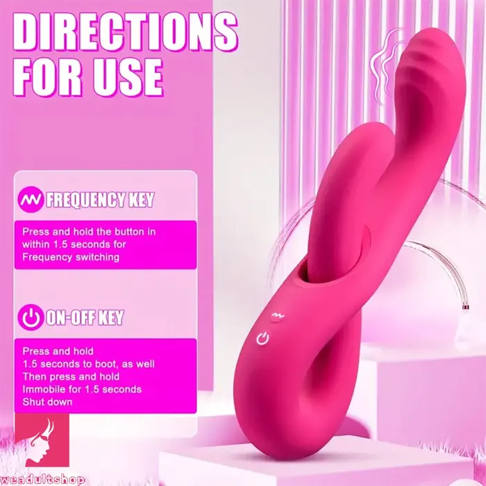 874in Dual Heads Vibrating Automatic Dildo For Clit Simultaneous Weadultshop Female Sex Toys