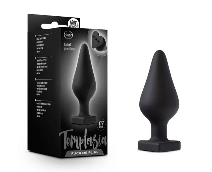 Anal Blush Temptasia Fuck Me Butt Plug Black