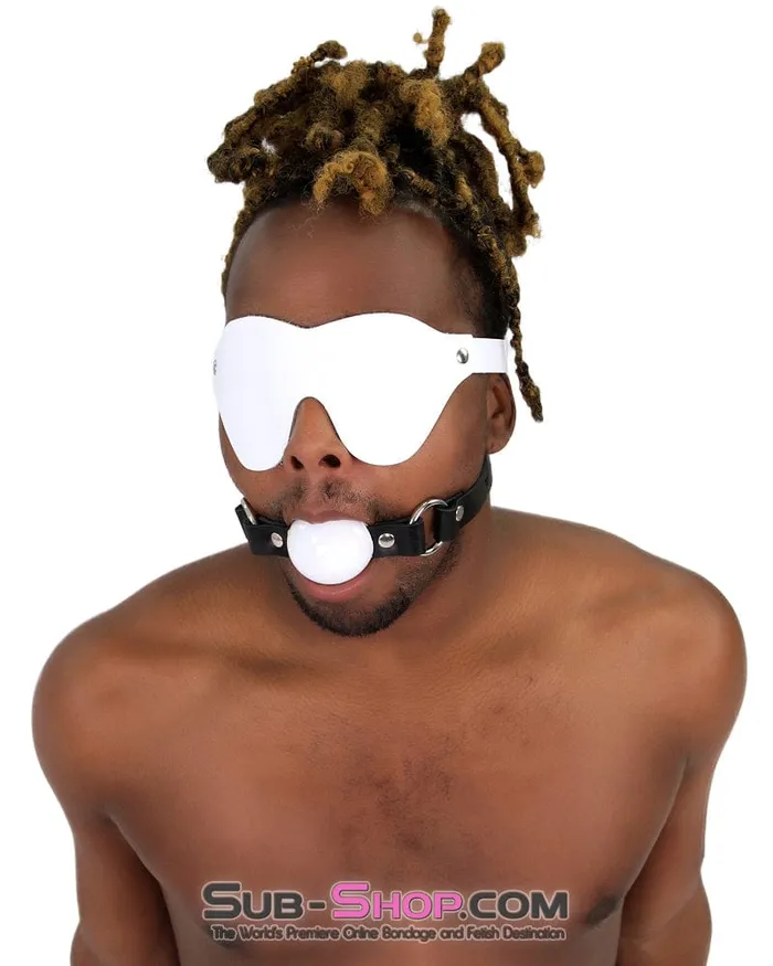 Autumn Anal 1456ASIS Pretty Sissy Slave Life Code of Silence Locking Ball Gag Dominatrix Sissy Strap White