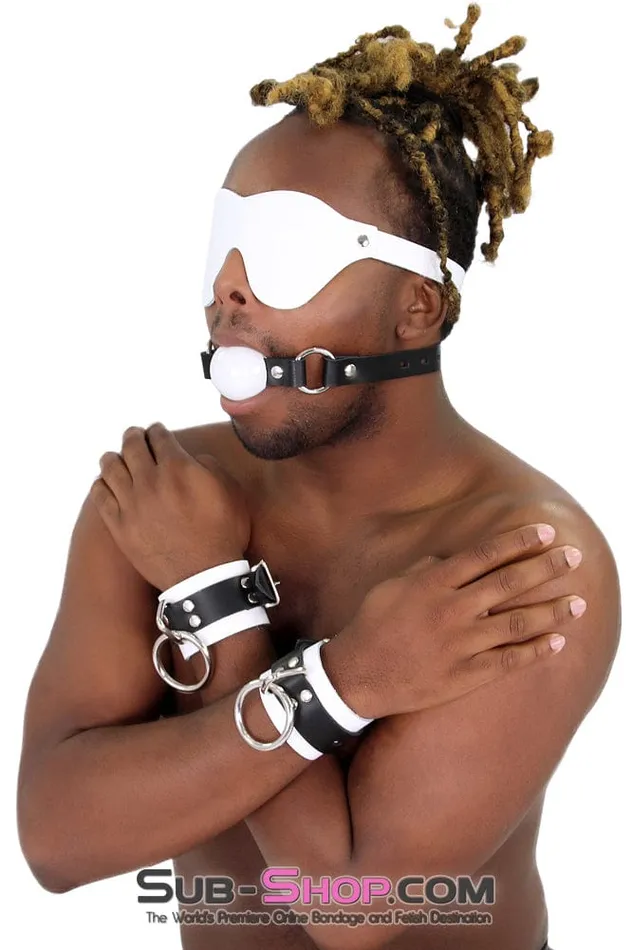 Autumn Anal 1456ASIS Pretty Sissy Slave Life Code of Silence Locking Ball Gag Dominatrix Sissy Strap White