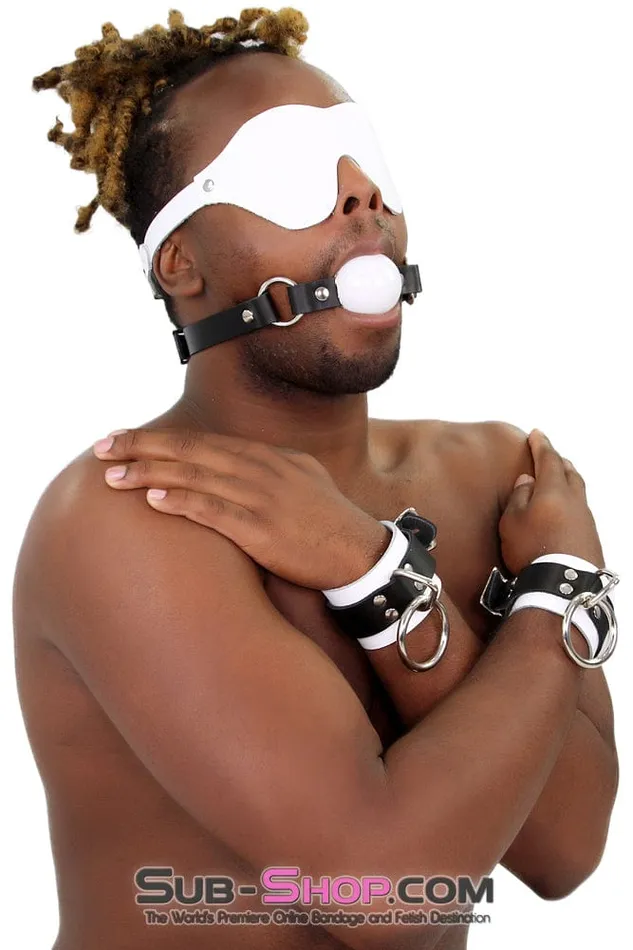 Autumn Anal 1456ASIS Pretty Sissy Slave Life Code of Silence Locking Ball Gag Dominatrix Sissy Strap White