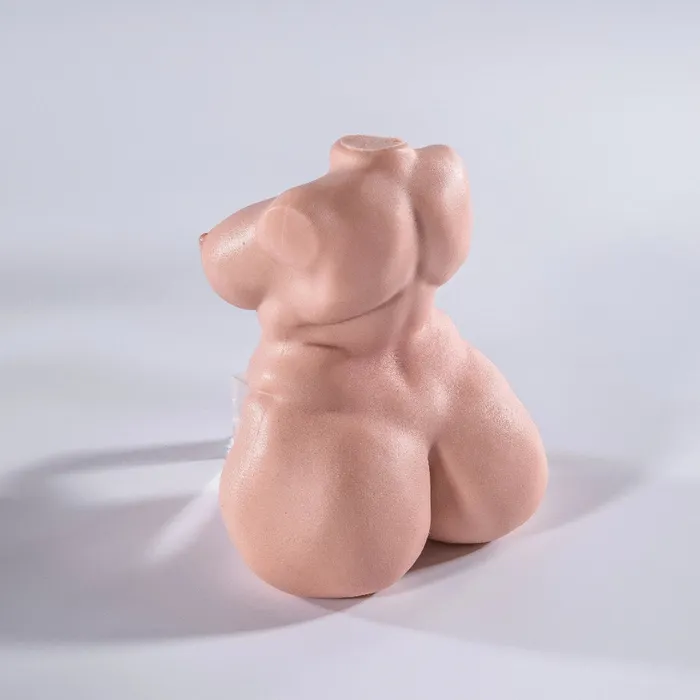 B527lbWhite Skin Mini Silicone Doll Torso Large Muscle Curves aiyuan Male Sex Toys
