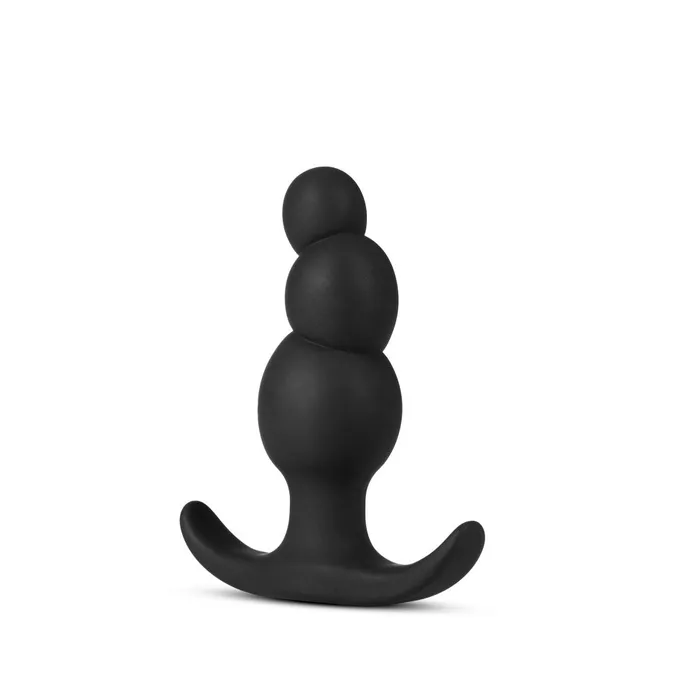 Blush Anal Anal Adventures Platinum Stacked Plug Black Blush Anal Anal Adventures Platinum Stacked Plug Black