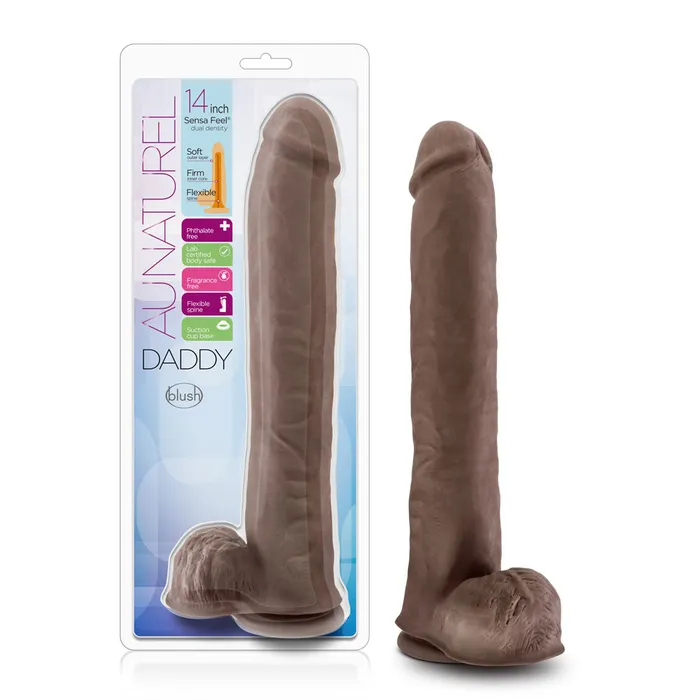 Blush Novelties Au Naturel 14 Flexi Shaft Dildo for Big Adventures Dildos