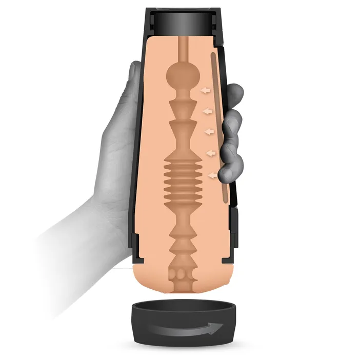 Doc Johnson Male Sex Toys Main Squeeze Remy LaCroix Pocket Pussy Adjustable Tightness for Ultimate Fun