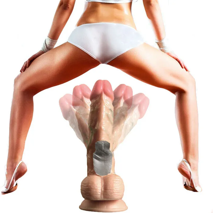 Female Sex Toys Veined Dildo With Suction Base Dong For Sex Dual Layer Dildo Vibrator weadultshop