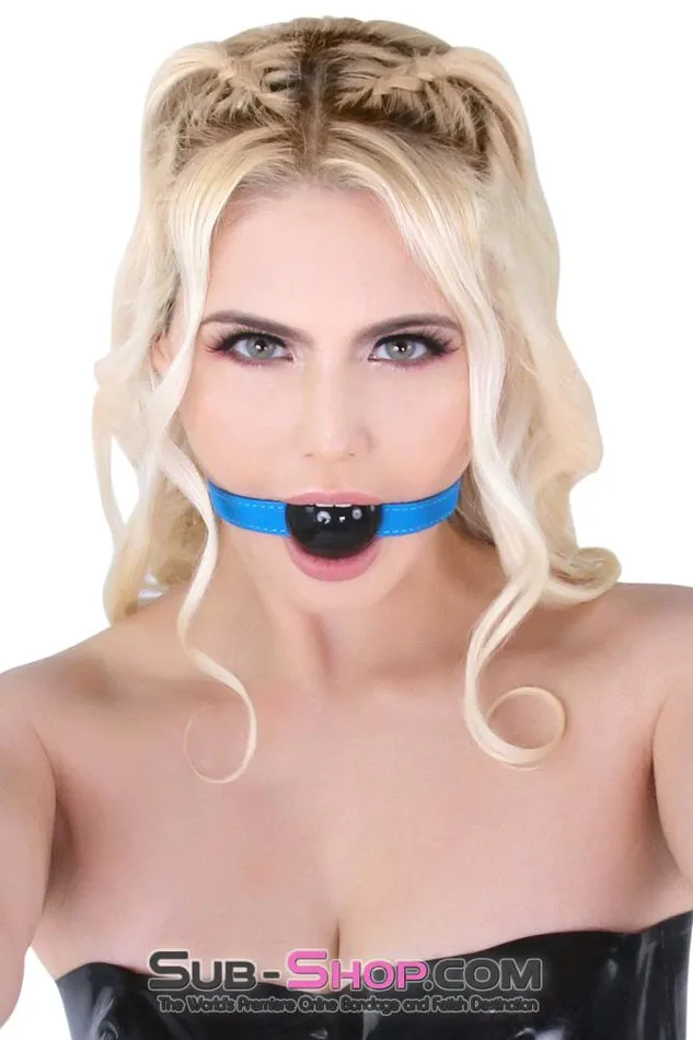 Idea Male Sex Toys 8845MQ Tantric Blue Strap Beginner Rubber Ball Gag MEGA Deal