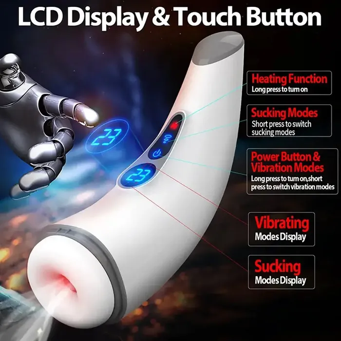 Male Sex Toys Weadultshop 9 Sucking 9 Vibrating Modes 3D Sleeve Heating Auto Masturbator Male Sex Toys Weadultshop 9 Sucking 9 Vibrating Modes 3D Sleeve Heating Auto Masturbator