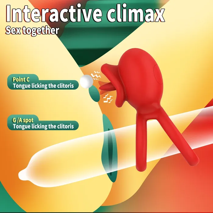 Cock Rings Clitoral Stimulator with Licking Mouth Pleasur with APP control Lurevibe Female Sex Toys Cock Rings Clitoral Stimulator with Licking Mouth Pleasur with APP control Lurevibe Female Sex Toys