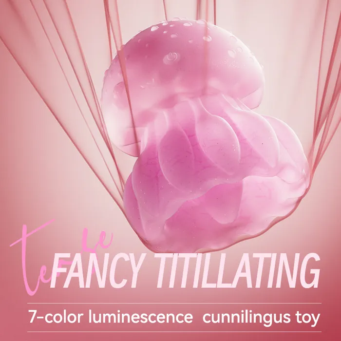 Lurevibe Female Sex Toys Luminous Jellyfish 360rotating Tongue Licking Gspot Clitoral Stimulation Vibrator