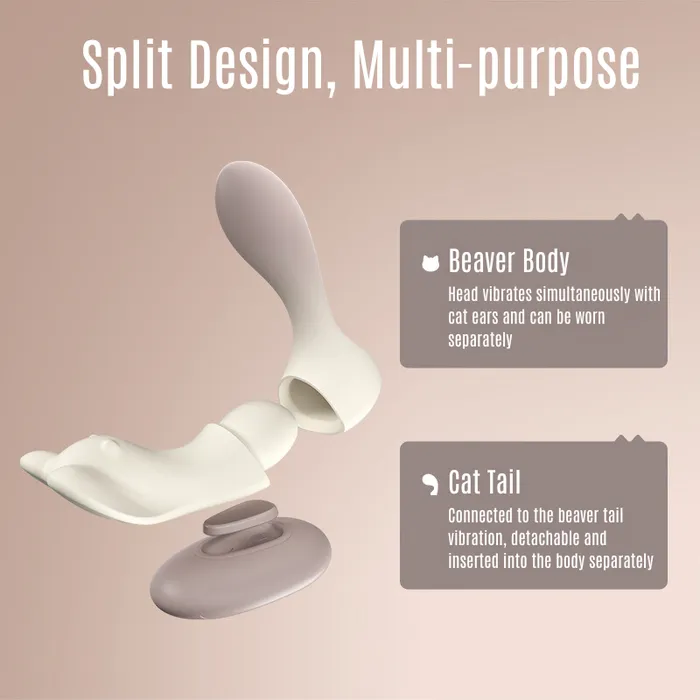 lurevibe Female Sex Toys Lurevibe Beaver Wearable Detachable Remote Control Vibrator