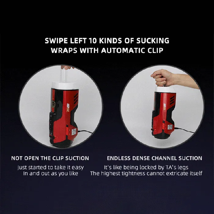 Lurevibe Telescopic Sucking Heated and Sounding Male Masturbator lurevibe Male Sex Toys
