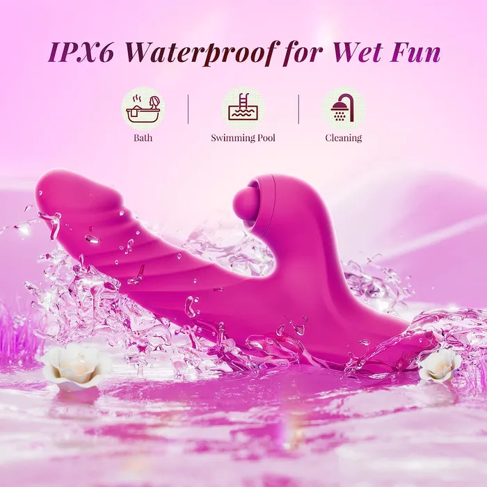 lurevibe Thrusting Dildo Rabbit Vibrator Gspot Vibrator for Women Female Sex Toys