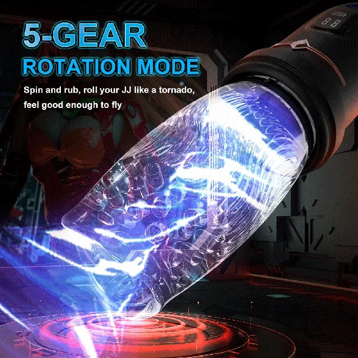 Male Sex Toys Lurevibe Lurevibe 40 Version Male Rose Toy Thrusting Rotating Vibrating Oral Sex Penis Stroker